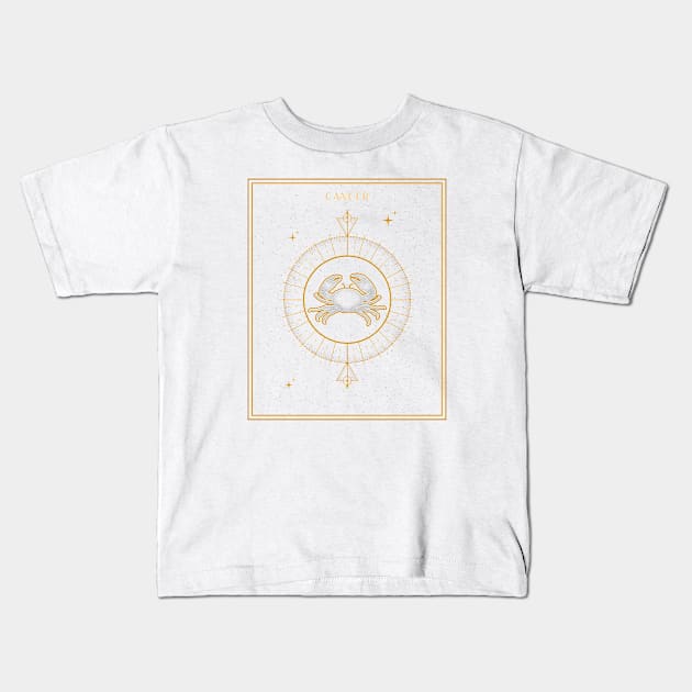 Cancer | Astrology Zodiac Sign Design Kids T-Shirt by The Witch's Life